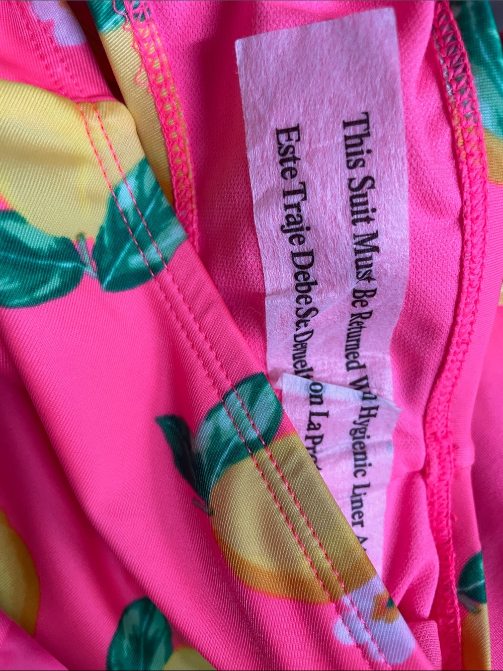 Cat & Jack lemon one piece swim suit with matching skirt Size M 7/8 - Picture 6 of 8
